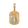 304 Stainless Steel with Rhinestone Pendants LS-STAS-Z171-25G-02-1
