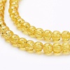 Spray Painted Crackle Glass Beads Strands CCG-Q001-4mm-10-2