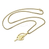 201 Stainless Steel Nossa Senhora Aparecida Virgin Pendant Box Chain Necklaces NJEW-H055-07G-4