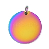 Ion Plating(IP) 304 Stainless Steel Pendants STAS-I311-32G-RC-1