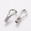 Tarnish Resistant 304 Stainless Steel Magnetic Clasps with Glue-in Ends LS-STAS-L189-14P-4
