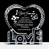 Heart with Word K9 Glass Figurines DJEW-WH0026-001-1