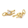 Rack Plating Brass Micro Pave Cubic Zirconia Charms KK-G488-13G-2