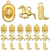 90Pcs 3 Style Tibetan Style Alloy Pendants FIND-SC0005-88G-1