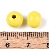 Spray Painted Round Natural Schima Wood Beads WOOD-A018-8mm-04-3