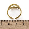 Oval 304 Stainless Steel Open Cuff Rings for Women RJEW-F174-05G-5
