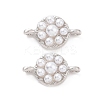 Eco-friendly Rack Plating Brass Connector Charms KK-F843-04P-2