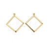 Rack Plating Eco-friendly Brass Pendants KK-D075-21G-RS-1