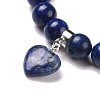 Natural Mixed Stone Beads Charm Bracelets BJEW-K164-B-4