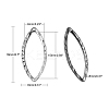 Tarnish Resistant 304 Stainless Steel Linking Rings STAS-I071-04P-2