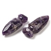Natural Amethyst Craved Sword Model Ornament DJEW-C019-02M-3