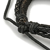 PU Imitation Leather Braided Cord Bracelets BJEW-G709-07B-AS-3