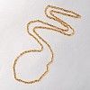 Boy's 304 Stainless Steel Long Double Link Chain Necklaces STAS-L127-11G-1