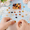 120Pcs 6 Colors 2-Hole Wood Flower Buttons BUTT-TA0001-40A-7