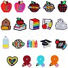19Pcs 19 Styles Learning Theme Food Grade Eco-Friendly Silicone Focal Beads SIL-SZ0001-35-1