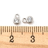 Real Platinum Plated Rhodium Plated 925 Sterling Silver Charms STER-K176-03F-P-4