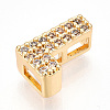 Brass Micro Pave Cubic Zirconia Charms KK-N254-217G-L-2