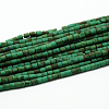 Frosted Synthetic Turquoise Heishi Bead Strands G-A132-05-2