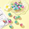 20Pcs Rainbow AB Resin Rhinestone Beads OACR-FS0002-33-7