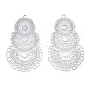 Tarnish Resistant 304 Stainless Steel Filigree Pendants LS-X-STAS-R102-10P-1