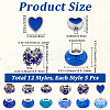 60Pcs 12 Styles Alloy Rhinestone/Enamel European Beads & Resin European Beads Kits DIY-PA0001-06A-2