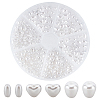 300Pcs 3 Style Resin Beads RESI-CA0001-15-1