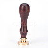 DIY Scrapbook Brass Wax Seal Stamps and Wood Handle AJEW-P068-A02-2