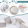 9M Single Face Velvet Ribbon with Gold Edge OCOR-WH0092-09A-5