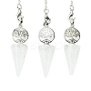 Natural Quartz Crystal Cone Dowsing Pendulum Big Pendants G-C114-02P-21-1