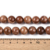 Natural Wood Lace Stone Wooden Jasper Beads Strands G-T143-30A-01-4
