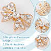 4Pcs 2 Colors Bowknot Alloy Rhinestone Shoe Decoration FIND-GO0002-34-3