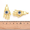 Brass Resin Pendants KK-T070-95-3