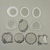 10Pcs 10 Styles Vintage Lace Waterproof PET Stickers Sets DIY-M066-05F-2