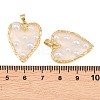 Rack Plating Brass & Epoxy Resin Pendants KK-C059-10A-G-3