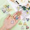 18Pcs 3 Colors Ion Plating(IP) 304 Stainless Steel Pendants STAS-DC0014-08-3