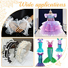 Polyester Organza Ruffled Pleated Lace Fabric Trim OCOR-WH0070-15D-7
