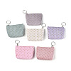 Polka Dot Corduroy Wallets AJEW-N003-22-1