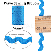 2 trands Polyester Wave Bending Fringe Trim OCOR-GF0003-02B-2