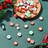50Pcs 10 Styles Christmas Theme Handmade Polymer Clay Beads CLAY-YW0002-02-4