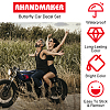 8 Sheets 4 Colors PET Compass Self Adhesive Car Stickers STIC-GA0001-16-4