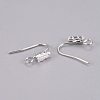 Brass Earring Hooks X-KK-L198-013P-2
