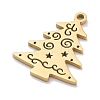 Christmas Theme 304 Stainless Steel Pendants STAS-R003-04G-03-2
