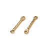 304 Stainless Steel Textured Bar Links Connector Charms STAS-A134-01G-G-2