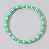 Bohemian Gradient Handmade Handmade Polymer Clay Heishi Beads Stretch Bracelets EQ3365-4-1