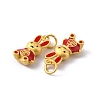 Zine Alloy Enamel Pendants LS-FIND-WH0145-95-2