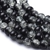 Crackle Glass Beads Strands X-CCG-Q002-8mm-11-3