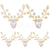 10Pcs Brass Micro Pave Cubic Zirconia Pendants FIND-BBC0004-28A-01-1
