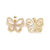 Brass Micro Pave Cubic Zirconia Pendants KK-E068-VC403-1