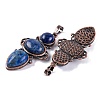 Natural Lapis Lazuli Pendants G-Q158-04-03-2