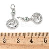 Brass Micro Pave Cubic Zirconia Pendants KK-U056-21P-3